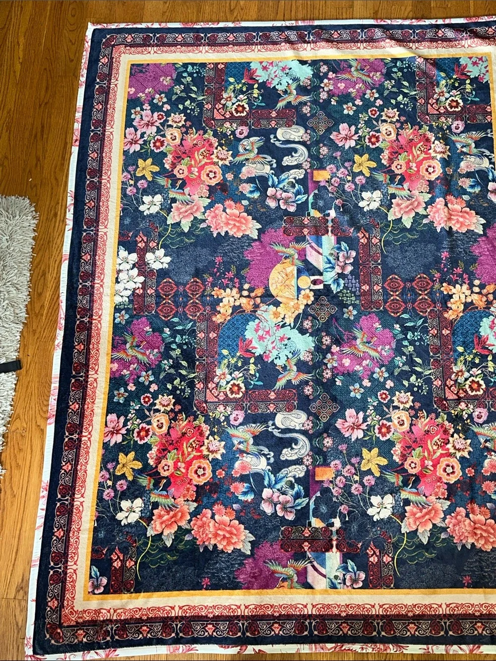 Johnny Was mcdreamer throw blanket with carrying case reversible ♥️ EUC